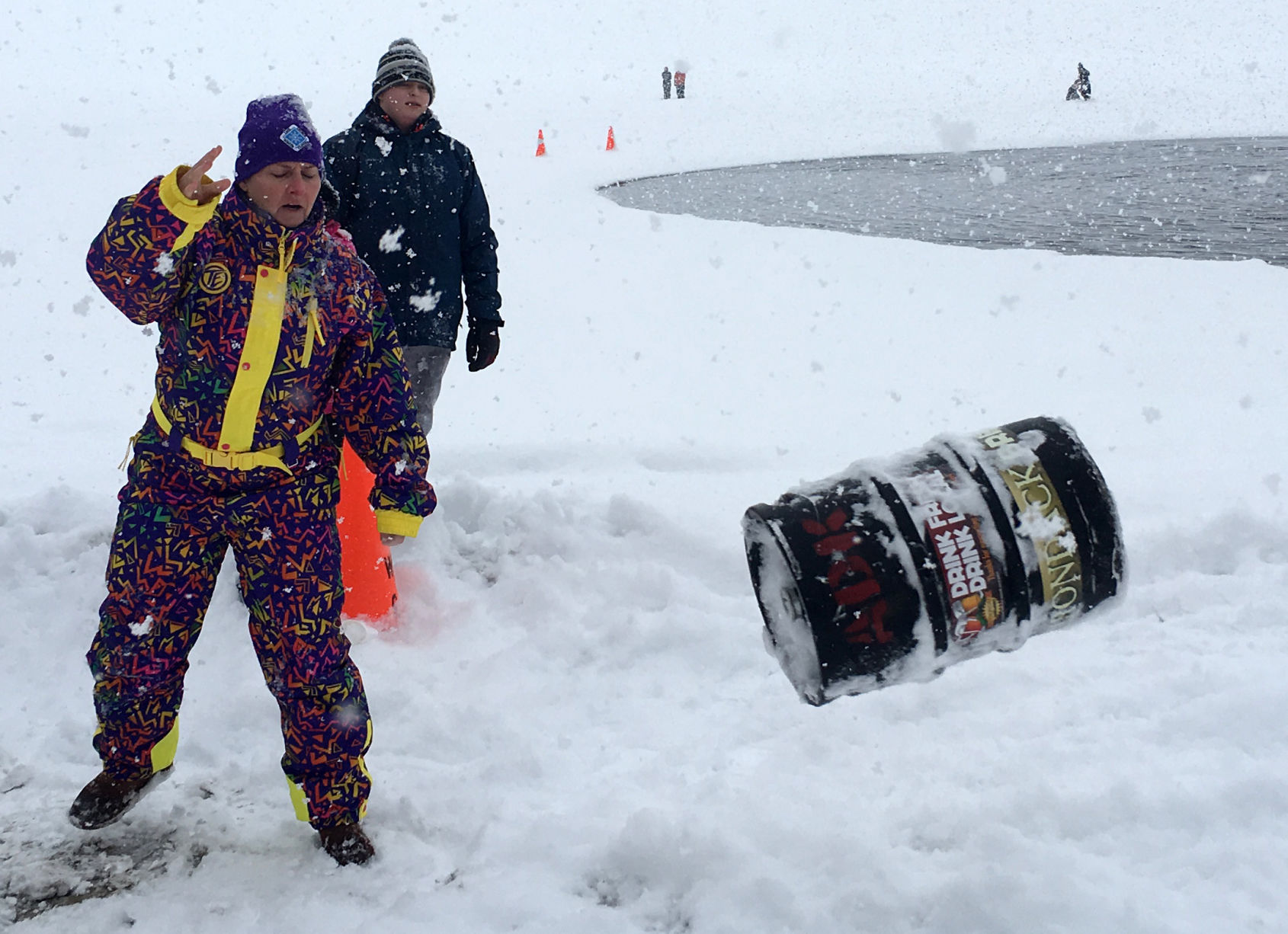Keg tossing